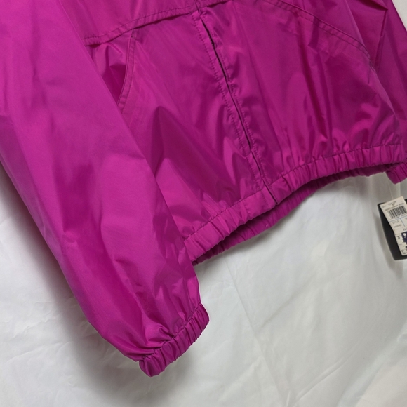 80s Pacific Trail Pink Windbreaker Pullover XL Hood Vintage Jacket Coat Tags - Picture 4 of 16